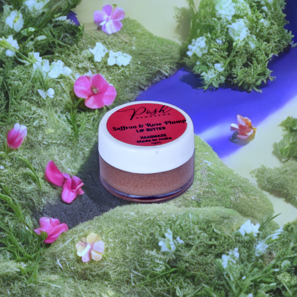 Saffron & Rose Plump Lip Butter Posh Ayurveda